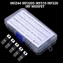 10 Values 50 PCS IRF510 IRF520 IRF MOSFET IRFZ44 IRF3205 packaged in through-hole TO-220