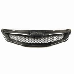 Racing Grills For Subaru Impreza WRX STi 2008 2009 2010 2011 Front Grille Real Carbon Fiber Car Upper Bumper Hood Mesh Grid Kit