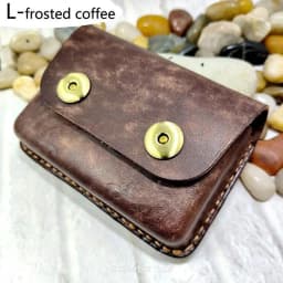 Blongk Hand-made Waist Bag ID Credit Card Holder Case Purse Pouch Genuine Leather Belt Pack Men Women DFD-K