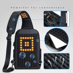 Designer Crossbody Bags for Fashion Shoulder Bags USB Messenger Sling Bag Chest Bag Oxford Single Shoulder Strap Pack