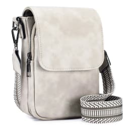 Fashionable New Retro Pu Leather Women's Wide Shoulder Strap Single Shoulder Crossbody Bag with Lid Small Square Bag