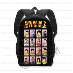 Invincible Hero Print Backpack Men Rucksack Comic Omni Mark Children School Bags for Teenager Daypack Laptop Backpacks Bookbag
