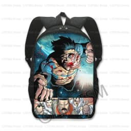 Invincible Hero Print Backpack Men Rucksack Comic Omni Mark Children School Bags for Teenager Daypack Laptop Backpacks Bookbag
