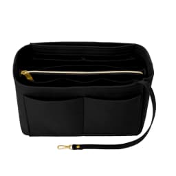 Felt Purse Organizer Insert - Travel Tote Bag Divider with Zipper, Handbag Insert for Longchamp, Neverfull, Speedy & More