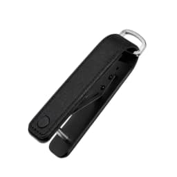 Portable Multi-function Leather Key Case Aluminum Key Organizer Clip Durable Pocket Keychain Holder for Standard Keys
