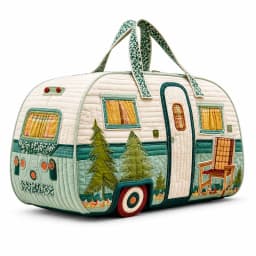 New 9 Styles Bus-Shaped Quilted Duffle Bag Large Capacity 3D Quilting Craft Travel Duffel Bag Tote Bags Short-distance Handbag