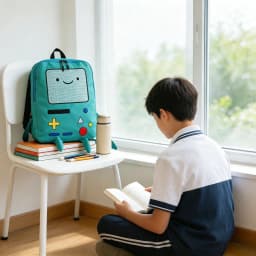 14 Inch Cute Cartoon Backpack Casual Travel Green Anime Bag Breathable Portable Back To School Christmas Gift For Kids