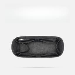 Organizer Insert Compatible with Saint Laurent ICARE Shopping Bag Maxi, Slim Waterproof Bag Liner with Zip Pocket 35 x 6 x 24 cm