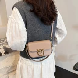 2026 New European Solid Color Small Square Bag, Fashionable Shoulder Bag, Popular Multifunctional Women's Crossbody Bag