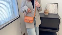 2026 New European Solid Color Small Square Bag, Fashionable Shoulder Bag, Popular Multifunctional Women's Crossbody Bag