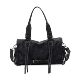 Retro Motorcycle Handbag Women Horizontal Tote Storage Tassel Design Pillow Shoulder Bag Trendy Large Capacity Soft Underarm Bag