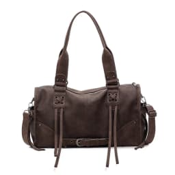 Retro Motorcycle Handbag Women Horizontal Tote Storage Tassel Design Pillow Shoulder Bag Trendy Large Capacity Soft Underarm Bag
