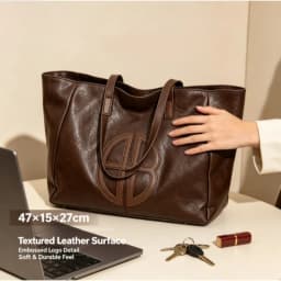 2026 New Retro Large Capacity Women Tote Bag, Simple Casual Fashion Shoulder Handbag for Daily Commute