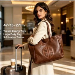 2026 New Retro Large Capacity Women Tote Bag, Simple Casual Fashion Shoulder Handbag for Daily Commute