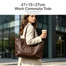 2026 New Retro Large Capacity Women Tote Bag, Simple Casual Fashion Shoulder Handbag for Daily Commute