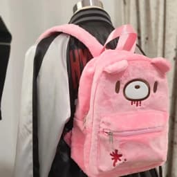 Y2K Pink Plush Bear Backpack Kawaii Creepy Cute Doll Bag Goth Punk Stuffed Animal Rucksack Women Girls Harajuku Streetwear Gift