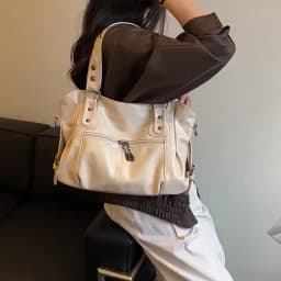 Luxury Shoulder Bag for Women 2026 New Casual Crossbody Bag Ladies Daily Commute Handbag Large Capacity Soft PU Leather Tote Bag