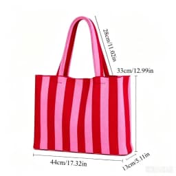 1pcs2026 new bohemian style knitting bag large capacity tote bag female messenger bag hollow wool bag