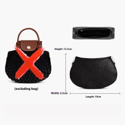 Suitable for Longchamp Filet Bag Inner Lining Longchamp Shopping Mesh Bag Large Inner Organizer Middle Bag