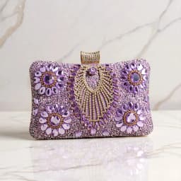 Acrylic Flower One Side Glitter Tassel Women Evening Bags Diamonds Small Day Clutch Luxury New Chain Shoulder Handbags For Party