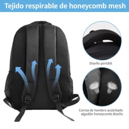 15.6 Inch Laptop Backpack, Men's Large Capacity Business Bag, Waterproof School and Travel Backpack, Casual Sports Backpack with USB Port