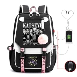 New Kpop Katseye Backpack Multifunction Backpack Women Men Girl Travel Daily Backpack Teens School Bag Laptop Bag