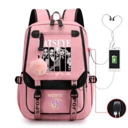New Kpop Katseye Backpack Multifunction Backpack Women Men Girl Travel Daily Backpack Teens School Bag Laptop Bag