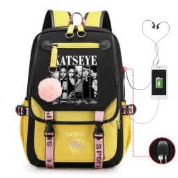 New Kpop Katseye Backpack Multifunction Backpack Women Men Girl Travel Daily Backpack Teens School Bag Laptop Bag
