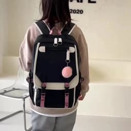 New Kpop Katseye Backpack Multifunction Backpack Women Men Girl Travel Daily Backpack Teens School Bag Laptop Bag