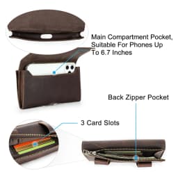 CONTACT'S Genuine Leather Men Waist Bag Travel Small Waist Belt Pouch Phone Pocket Casual Male Fanny Belt Bag Designer Handbag