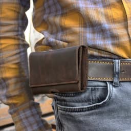 CONTACT'S Genuine Leather Men Waist Bag Travel Small Waist Belt Pouch Phone Pocket Casual Male Fanny Belt Bag Designer Handbag