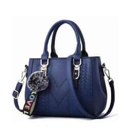 Embroidery Messenger Bags Women Leather Handbags Bags for Women Sac a Main Ladies hair ball Hand Bag
