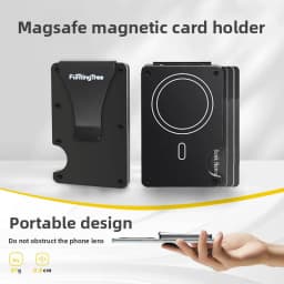 1 Pc Slim Pop-Up Card Holder with Print for Men, RFID Blocking Wallet Magnetic Slim Automatic Pop-up Card Holder for The Phone