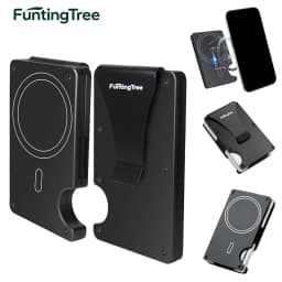 1 Pc Slim Pop-Up Card Holder with Print for Men, RFID Blocking Wallet Magnetic Slim Automatic Pop-up Card Holder for The Phone