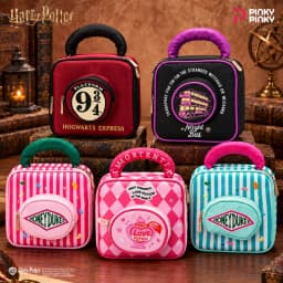 Pinky Harry Potter Cosmetic Bag Toiletry Bag Lunch Bag Multifunctional Handbag for Commuting Outing Gifting for Students Women