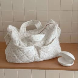 YT style fresh and sweet ins floral travel bag, new large-capacity handbag, student commuter tote bag