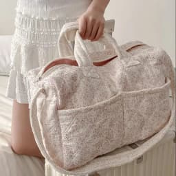 YT style fresh and sweet ins floral travel bag, new large-capacity handbag, student commuter tote bag