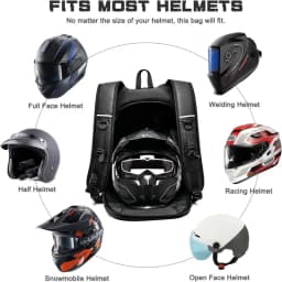 Motorcycle backpack, men's waterproof helmet backpack, riding bag, motorcycle backpack, laptop bag, large capacity travel backpa