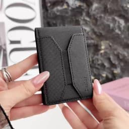 Denior PU Leather Diamond Texture Card Holder For Men RFID Pop Up Wallet With Slim Structure Quick Access And Daily Carry Use