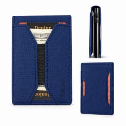 Denior PU Leather Diamond Texture Card Holder For Men RFID Pop Up Wallet With Slim Structure Quick Access And Daily Carry Use