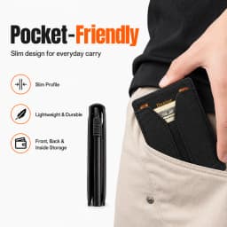 Denior PU Leather Diamond Texture Card Holder For Men RFID Pop Up Wallet With Slim Structure Quick Access And Daily Carry Use