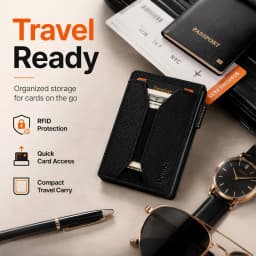 Denior PU Leather Diamond Texture Card Holder For Men RFID Pop Up Wallet With Slim Structure Quick Access And Daily Carry Use