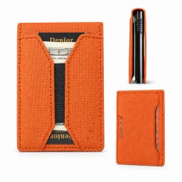 Denior PU Leather Diamond Texture Card Holder For Men RFID Pop Up Wallet With Slim Structure Quick Access And Daily Carry Use