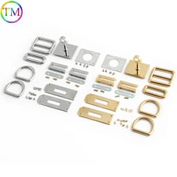 Luxury Stainless Steel Metal Clasp Wholesale Bag Twist Turn Lock a Set of Locks For Woman Handbags Purse Hardware Accessories