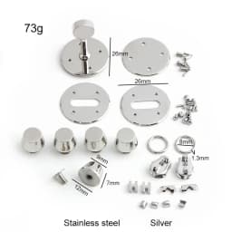 Luxury Stainless Steel Metal Clasp Wholesale Bag Twist Turn Lock a Set of Locks For Woman Handbags Purse Hardware Accessories