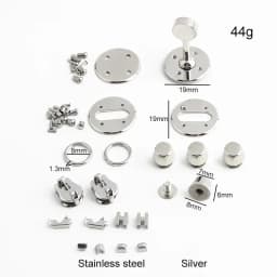 Luxury Stainless Steel Metal Clasp Wholesale Bag Twist Turn Lock a Set of Locks For Woman Handbags Purse Hardware Accessories