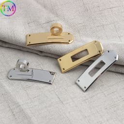 Luxury Stainless Steel Metal Clasp Wholesale Bag Twist Turn Lock a Set of Locks For Woman Handbags Purse Hardware Accessories