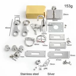 Luxury Stainless Steel Metal Clasp Wholesale Bag Twist Turn Lock a Set of Locks For Woman Handbags Purse Hardware Accessories
