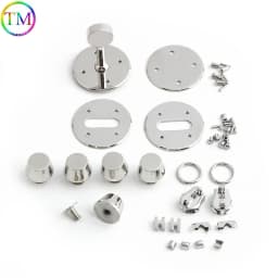 Luxury Stainless Steel Metal Clasp Wholesale Bag Twist Turn Lock a Set of Locks For Woman Handbags Purse Hardware Accessories