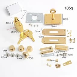 Luxury Stainless Steel Metal Clasp Wholesale Bag Twist Turn Lock a Set of Locks For Woman Handbags Purse Hardware Accessories